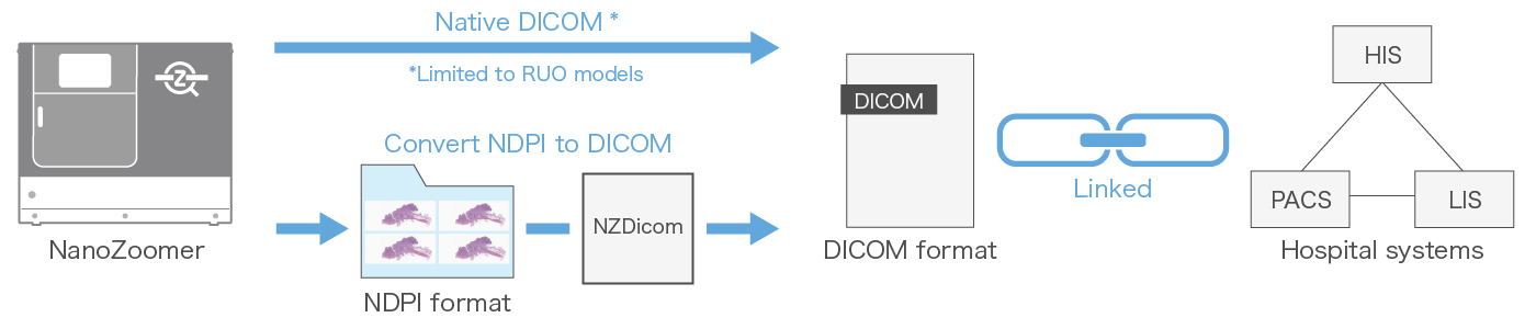 NanoZoomer connect DICOM