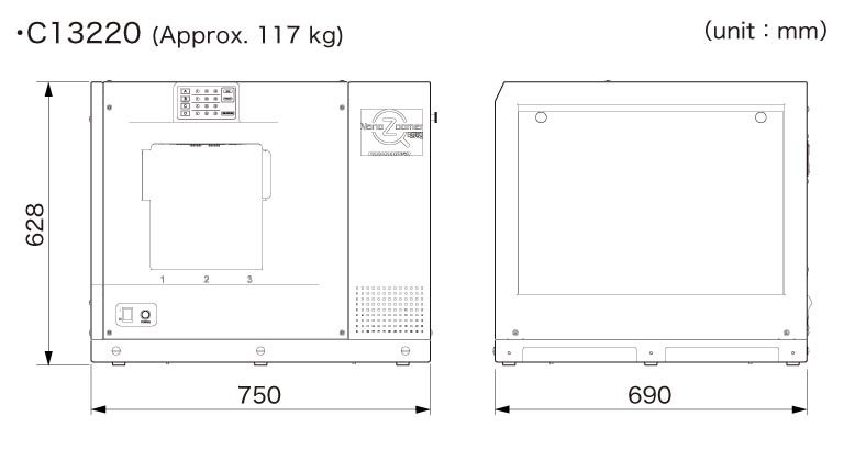 c13220 dimensional outline