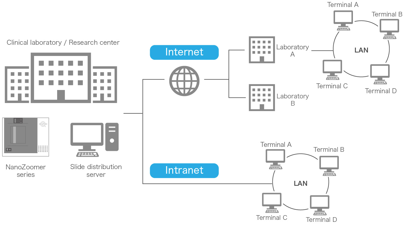 NanoZoomer serve feature